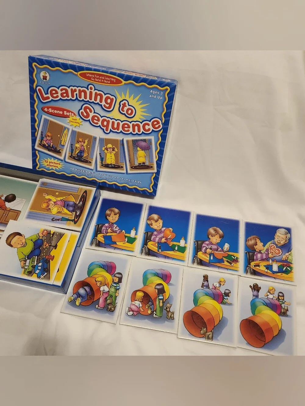 Learning To Sequence 6-Scene & 4-Scene Sets Learning Cards Set Of 2